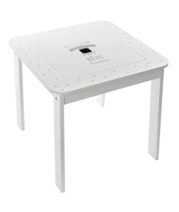 Table Enfant Avec 2 Tabourets Blanc hantent personnes