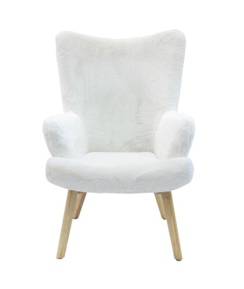 Fauteuil Helsinki Imitation Fourrure Blanc Voir les baskets