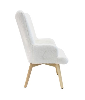 Fauteuil Helsinki Imitation Fourrure Blanc Voir les baskets