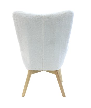 Fauteuil Helsinki Imitation Fourrure Blanc Voir les baskets