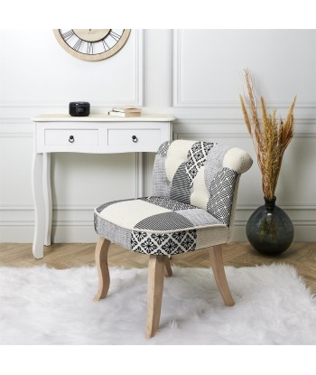 Fauteuil Patchwork Eleonor Gris shop