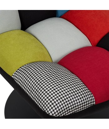 Fauteuil Pivotant Multicolore Anton Patchwork prix