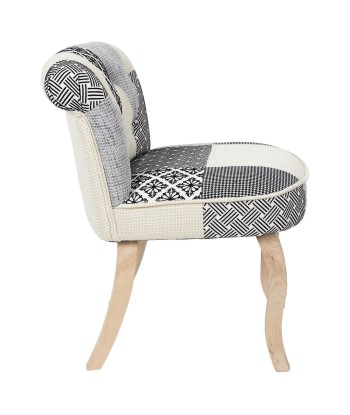 Fauteuil Patchwork Eleonor Gris shop