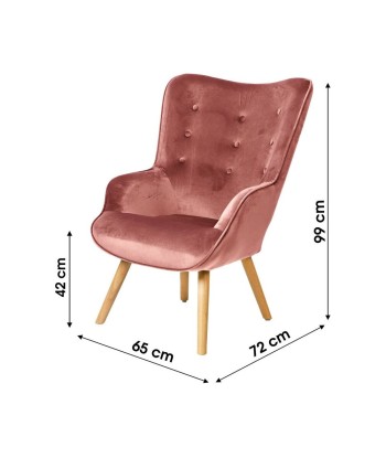 Fauteuil De Salon Velours Rose Comparez et commandez 