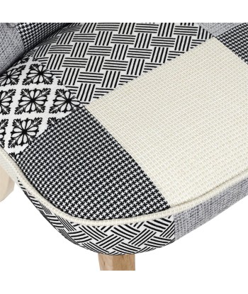 Fauteuil Patchwork Eleonor Gris shop