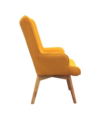 Fauteuil De Salon Helsinki Jaune la colonne vertébrale