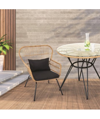 Fauteuil De Jardin Helsinki Noir Venez acheter