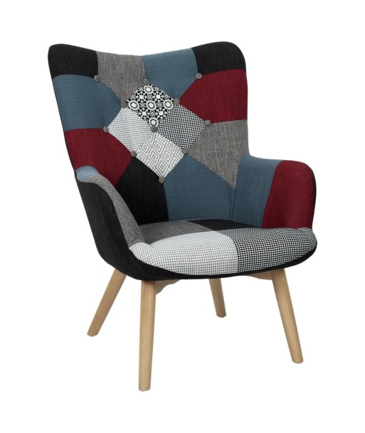 Fauteuil Milano Patchwork Multicolore JUSQU'A -70%! 