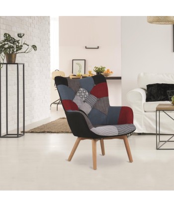 Fauteuil Milano Patchwork Multicolore JUSQU'A -70%! 