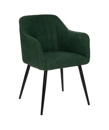 Fauteuil Diner Visoca Vert Cèdre en linge