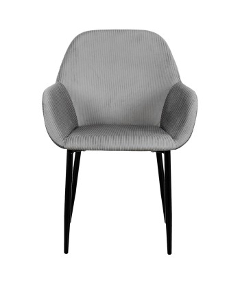 Fauteuil Gris En Velours Giulia 50-70% off 