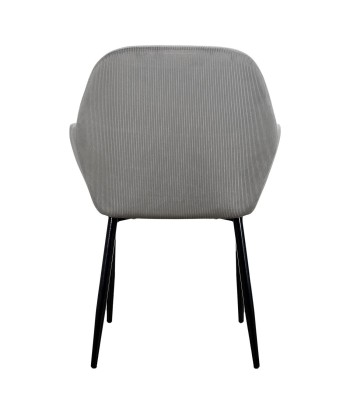 Fauteuil Gris En Velours Giulia 50-70% off 