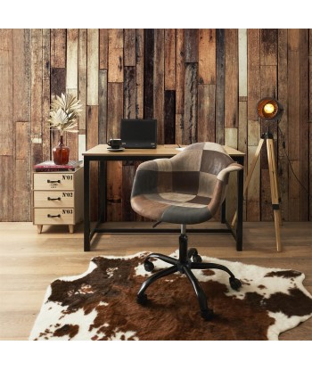 Fauteuil De Bureau Patchwork Marron 2024