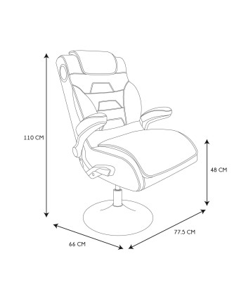 Fauteuil Relax Gamer Bemix Noir votre