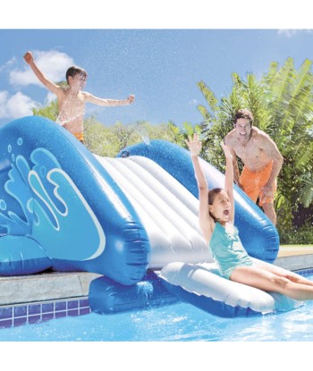 Toboggan Pour Piscine Enterrée Bleu Dans la société mordern