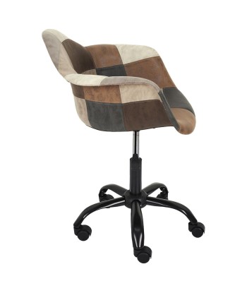 Fauteuil De Bureau Patchwork Marron 2024