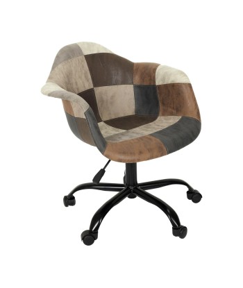 Fauteuil De Bureau Patchwork Marron 2024