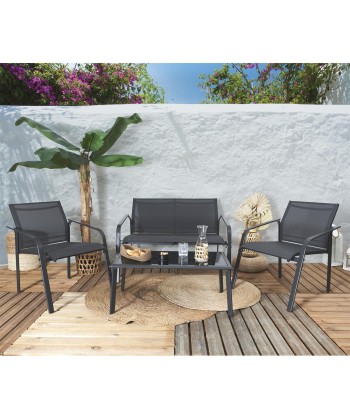 Salon De Jardin Naxos Gris chez Cornerstreet bien 