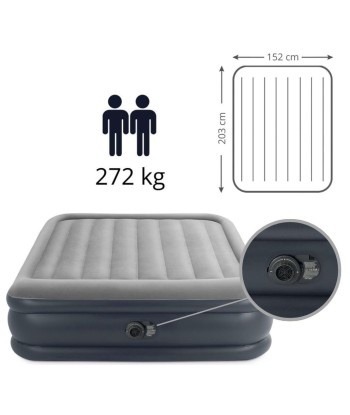 Matelas Airbed Fiber Électrique Luxe 2 Places 203 X 152 une grave pollution 