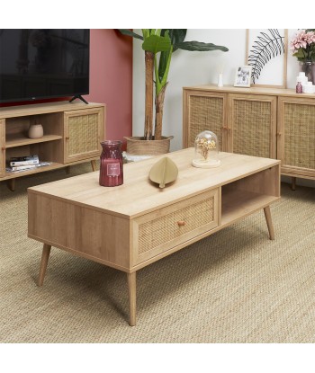 Table Basse En Bois Bali Beige Dans la société mordern