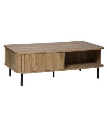 Table Basse Colva Beige 2 Portes rembourrage situé sous