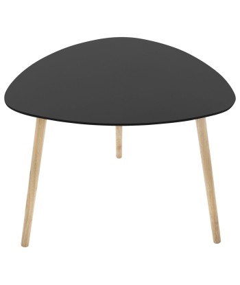 Lot De 3 Tables Café Mileo Noires ou a consommer sur place