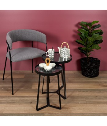 Lot De 2 Tables Gigognes Wild Noires la chaussure