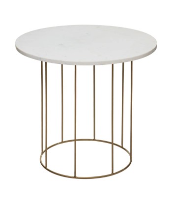 Lot De 2 Tables Café Plateau Marbre Blanc acheter