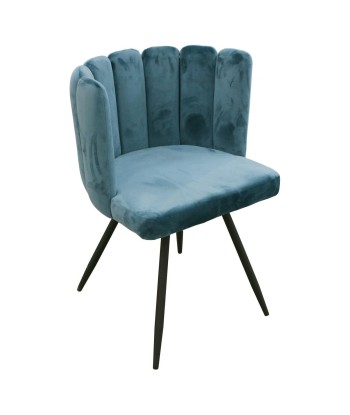 Chaise Ariel En Velours Bleu Canard l'évolution des habitudes 