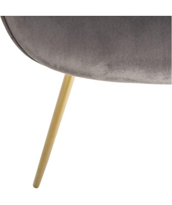 Chaise De Table En Velours Slow Gris Venez découvrir notre 