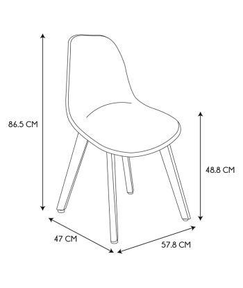 Chaise Scandinave Patchwork Gris Amélioration de cerveau avec