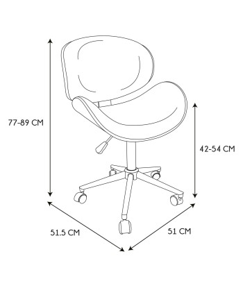 Chaise De Bureau Reno Noire offre 