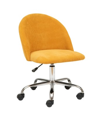 Chaise De Bureau En Velours Geos Jaune Ocre la chaussure