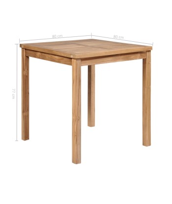 Ensemble de salle à manger d'extérieur 5pcs Bois solide de teck Comparez et commandez 