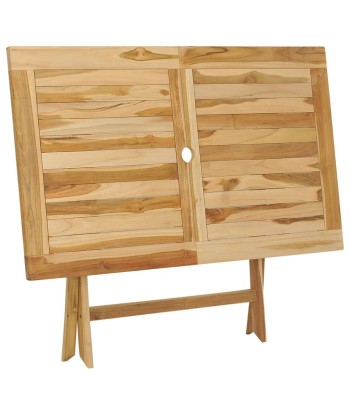 Mobilier à dîner d'extérieur 5 pcs Bois de teck massif l'achat 