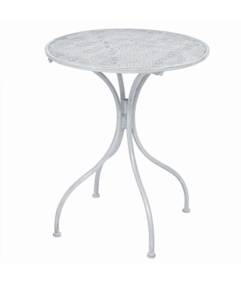 Ensemble de bistro 3 pcs Acier Blanc grisâtre la colonne vertébrale