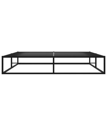 Lit 2 Places Scandinave Noir Métal 140x200 cm Profitez des Offres !