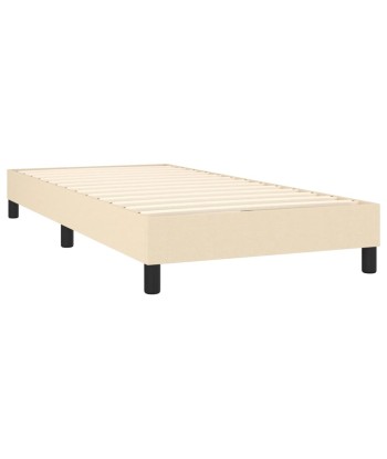 Sommier à ressorts de lit Crème Tissu 90x200 cm chez Cornerstreet bien 