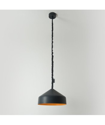 Suspension cloche, noir et orange Amélioration de cerveau avec