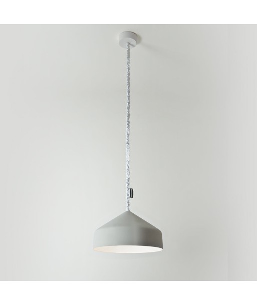 Suspension cloche, gris et blanc shop