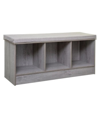 Banc de rangement 3 cases Mix Gris Pour