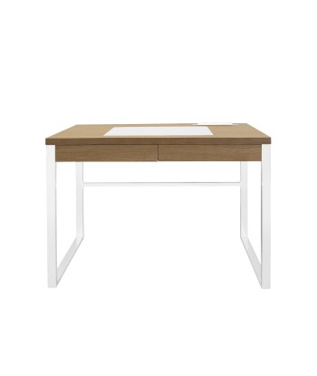 Bureau En Bois Et Métal Blanc livraison gratuite