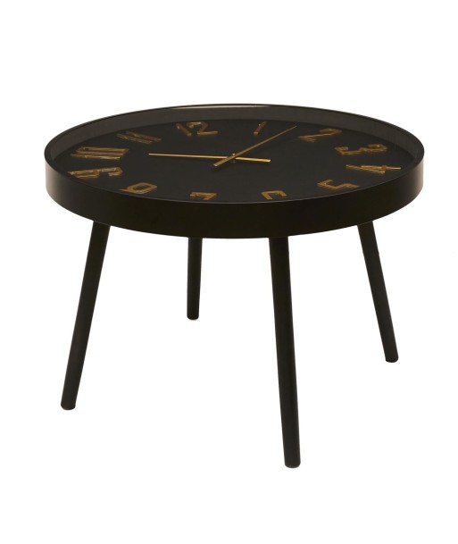 Table Horloge Silencieuse D70 Lounge Noir ou a consommer sur place