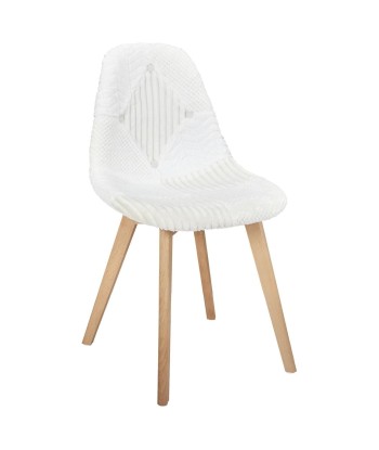 Chaise scandinave patchwork blanc Venez découvrir notre 