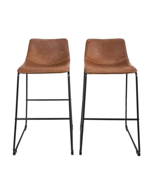 Lot De 2 Chaises De Bar Indus Marron de technologie