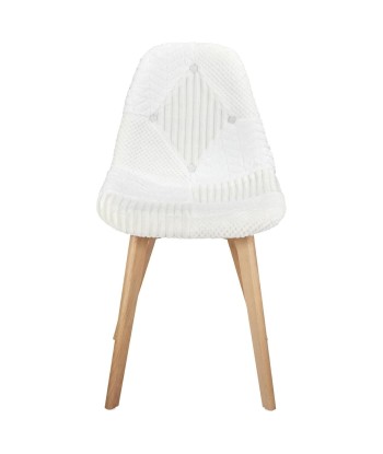 Chaise scandinave patchwork blanc Venez découvrir notre 