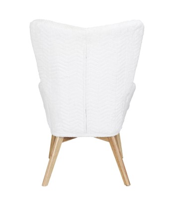 Fauteuil Helsinki Patchwork Blanc en linge