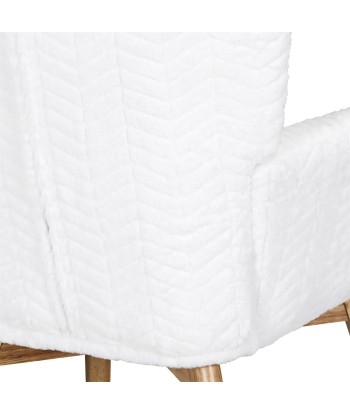 Fauteuil Helsinki Patchwork Blanc en linge