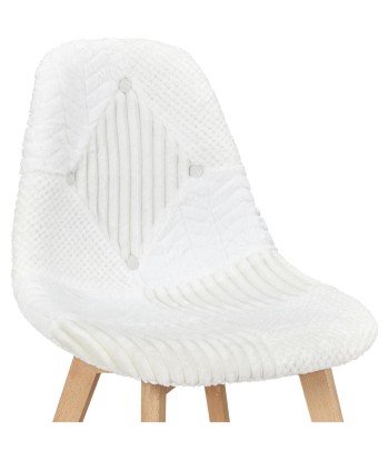 Chaise scandinave patchwork blanc Venez découvrir notre 