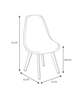 Chaise scandinave patchwork blanc Venez découvrir notre 